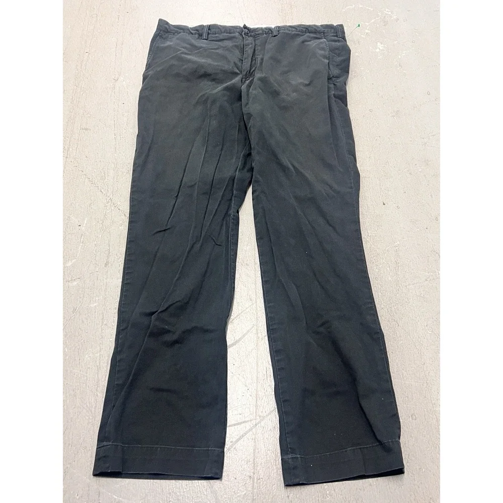 Polo Ralph Lauren Men's Black Classic Fit Chino‎ Pants 38x30 Cotton Casual
